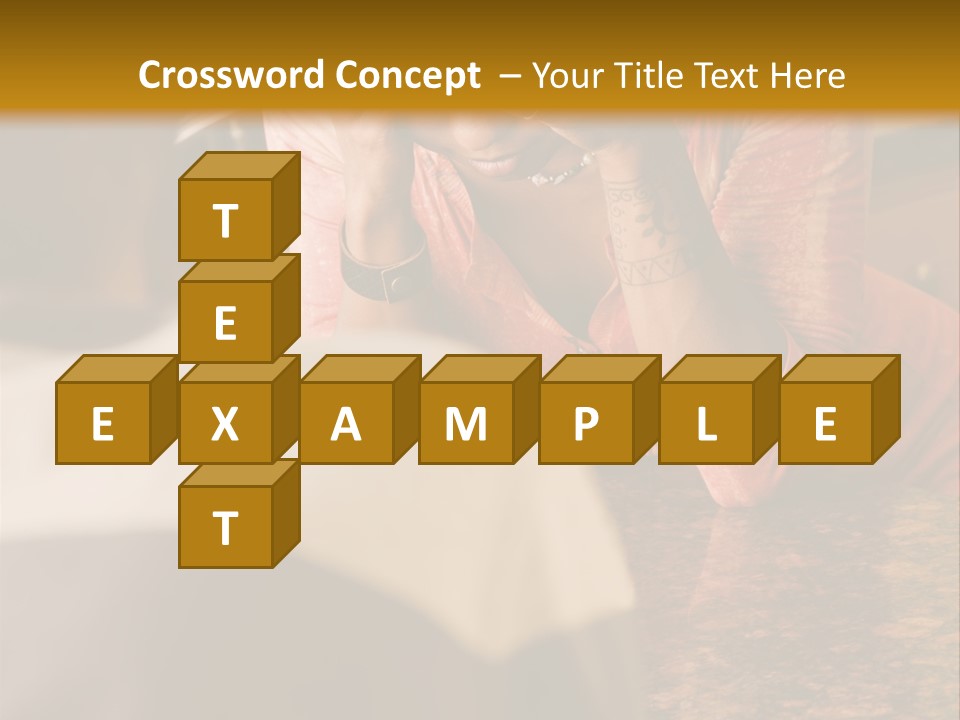 A Woman Covering Her Face In Front Of A Man PowerPoint Template