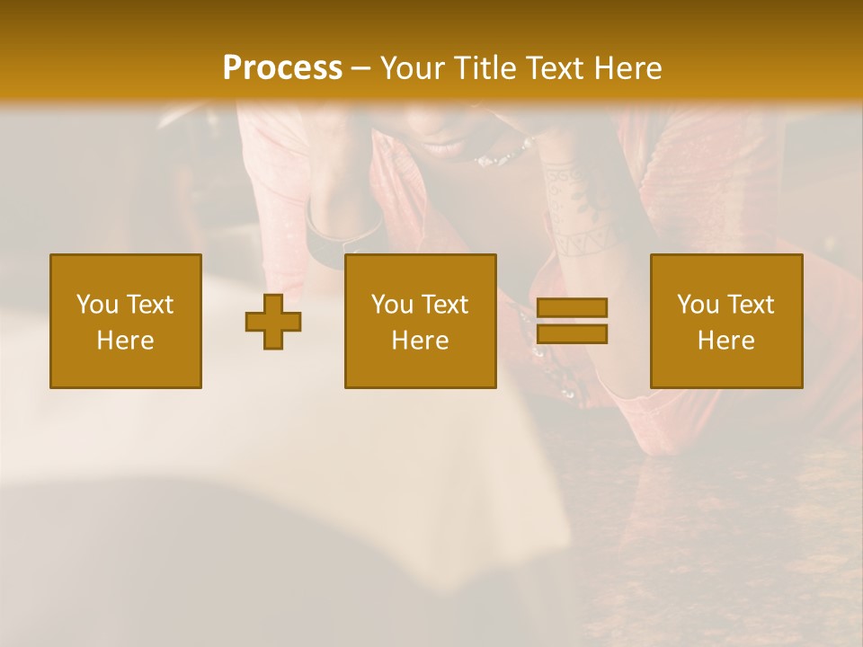 A Woman Covering Her Face In Front Of A Man PowerPoint Template