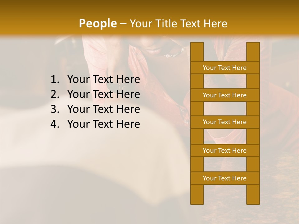 A Woman Covering Her Face In Front Of A Man PowerPoint Template