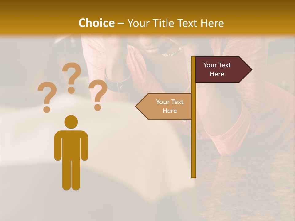 A Woman Covering Her Face In Front Of A Man PowerPoint Template