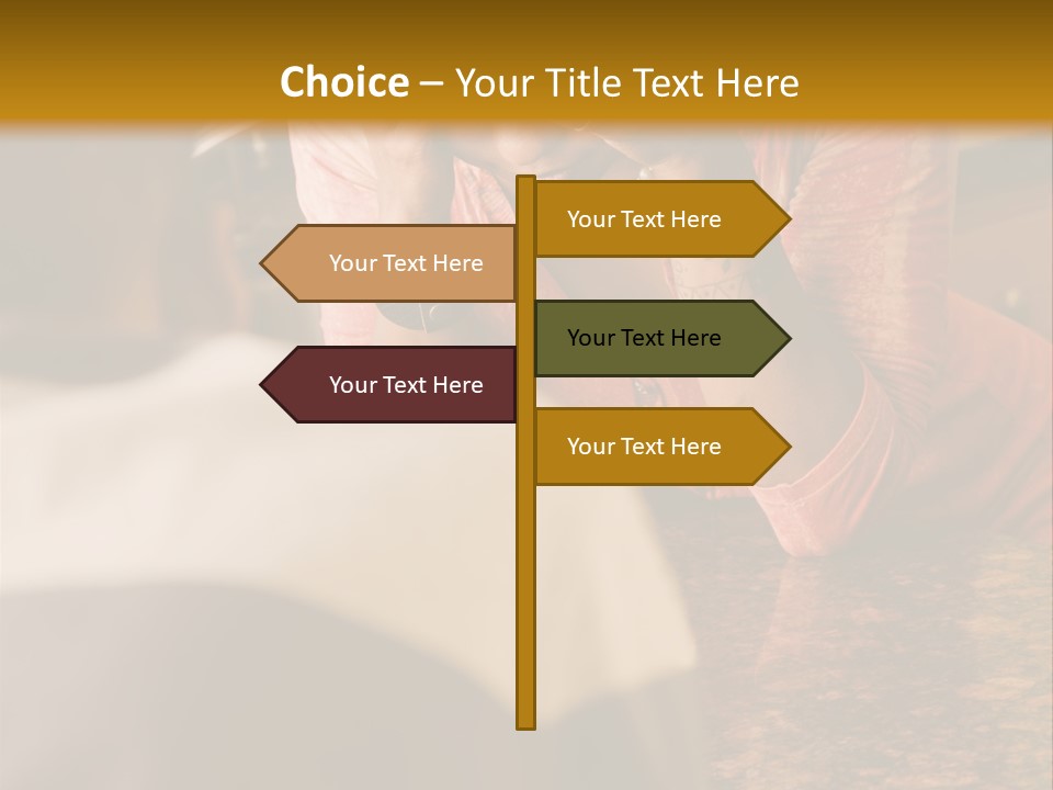 A Woman Covering Her Face In Front Of A Man PowerPoint Template