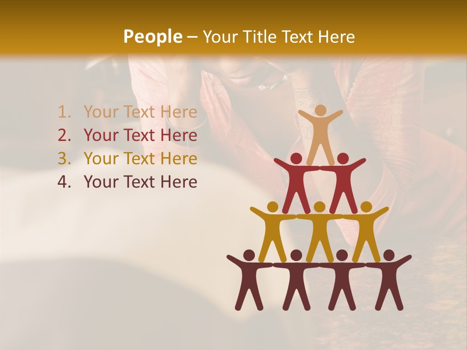 A Woman Covering Her Face In Front Of A Man PowerPoint Template