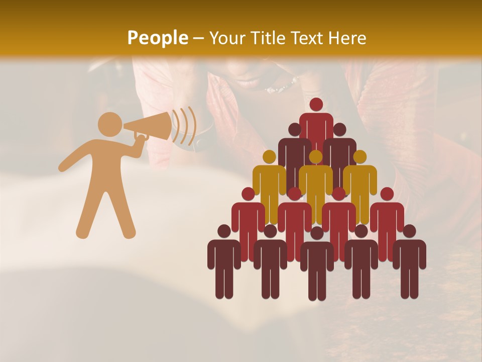 A Woman Covering Her Face In Front Of A Man PowerPoint Template