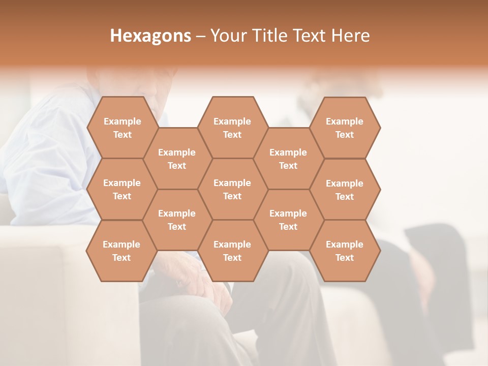 A Man Sitting On A Couch Next To A Woman PowerPoint Template