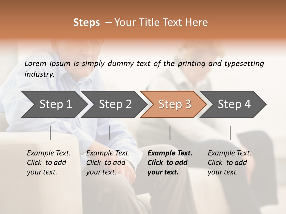 A Man Sitting On A Couch Next To A Woman PowerPoint Template