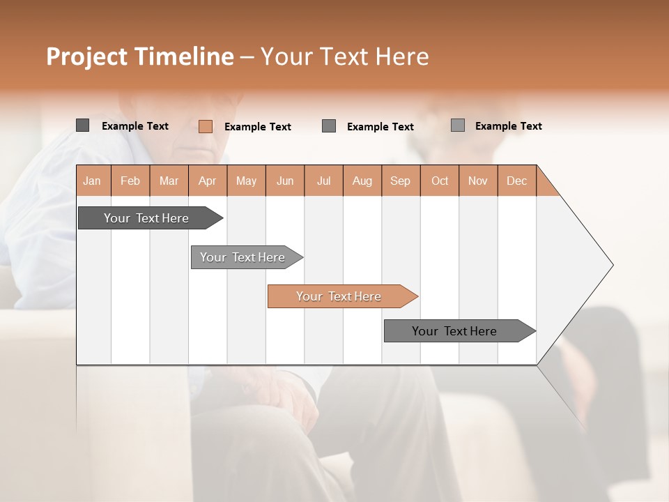 A Man Sitting On A Couch Next To A Woman PowerPoint Template