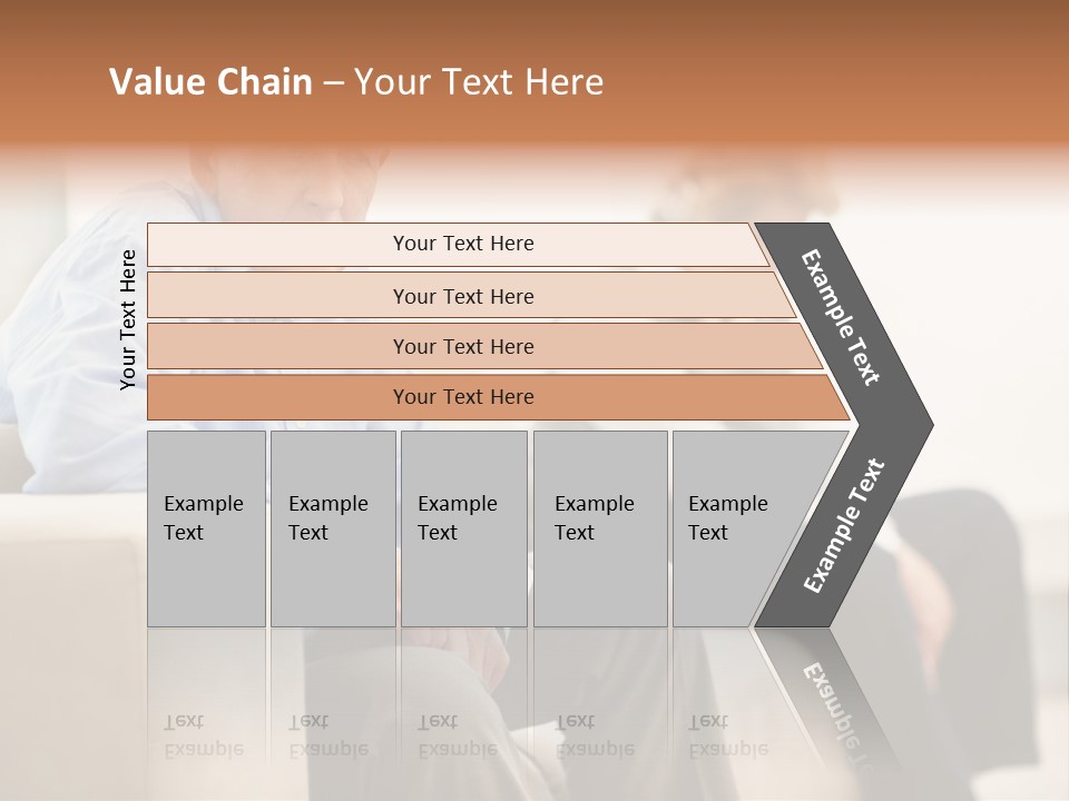 A Man Sitting On A Couch Next To A Woman PowerPoint Template