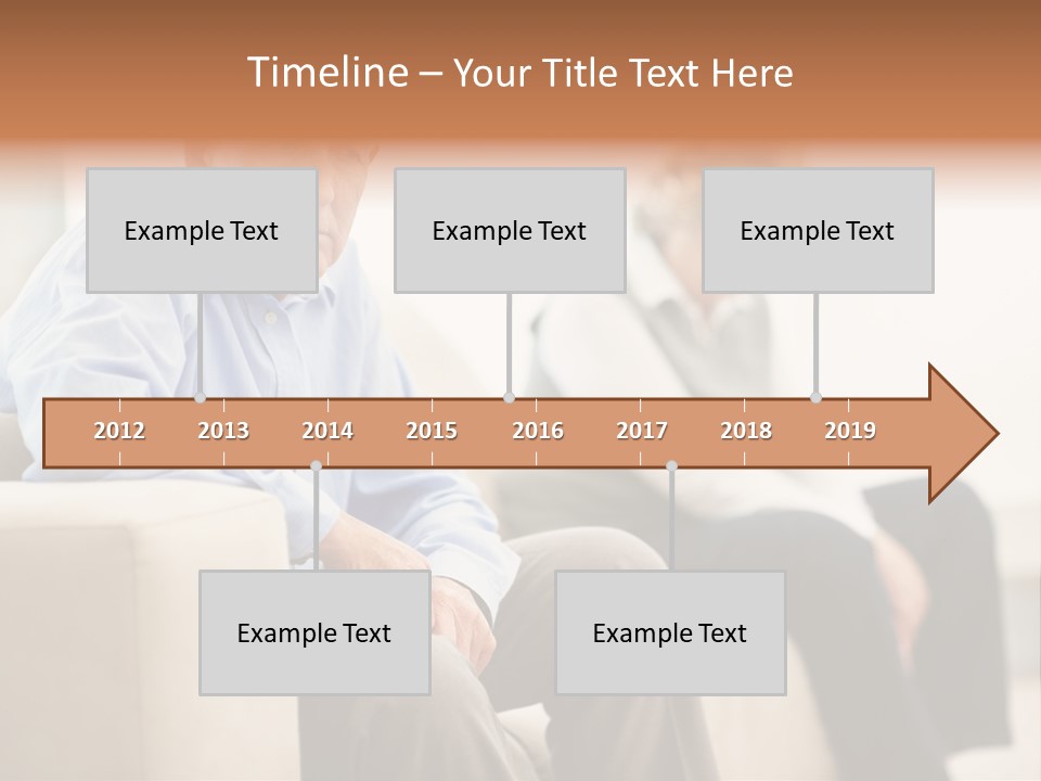 A Man Sitting On A Couch Next To A Woman PowerPoint Template