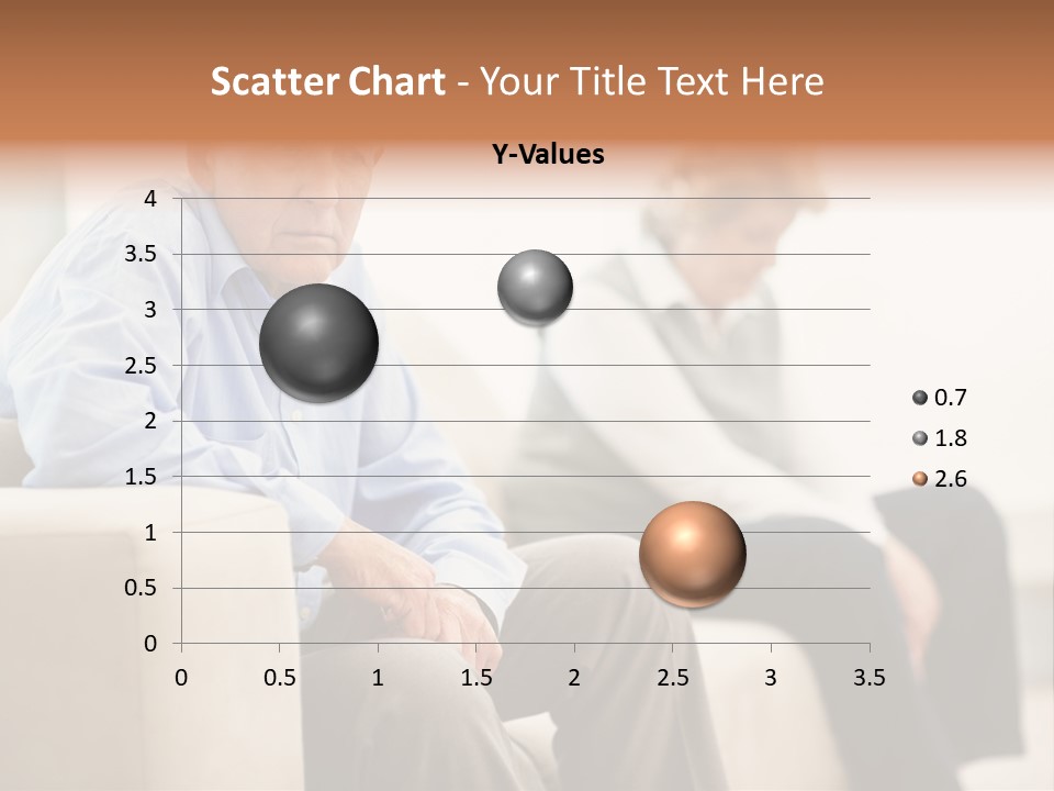 A Man Sitting On A Couch Next To A Woman PowerPoint Template