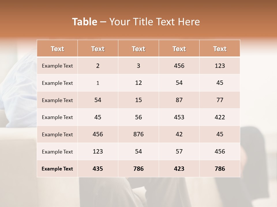 A Man Sitting On A Couch Next To A Woman PowerPoint Template