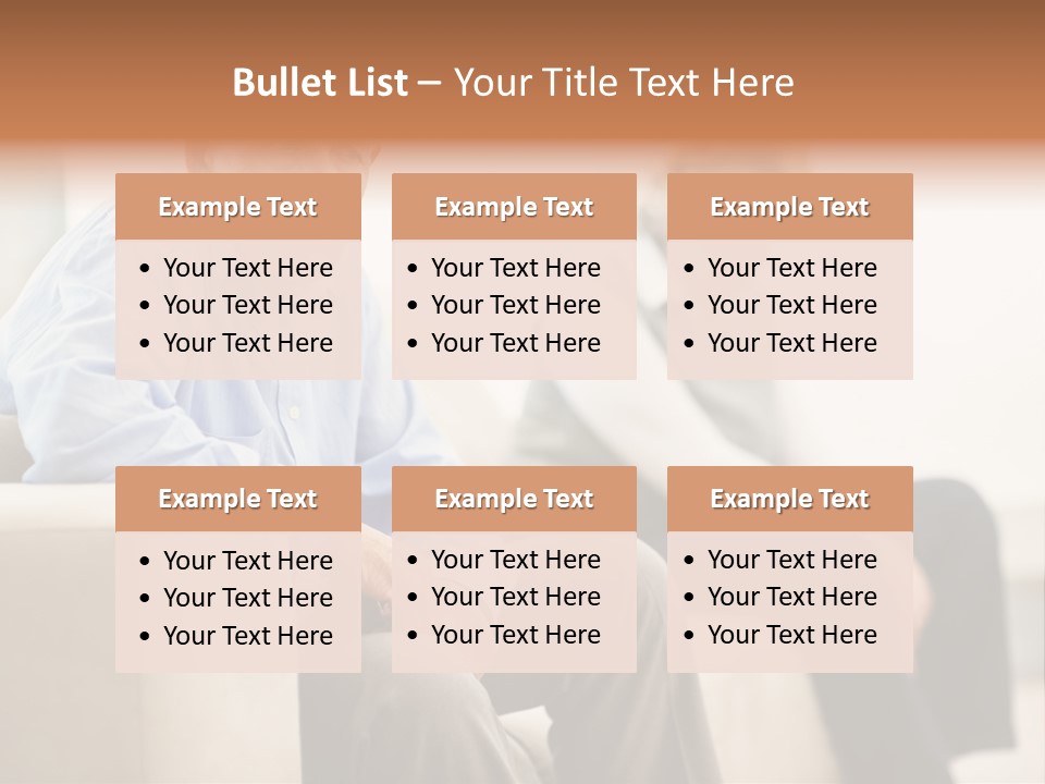 A Man Sitting On A Couch Next To A Woman PowerPoint Template