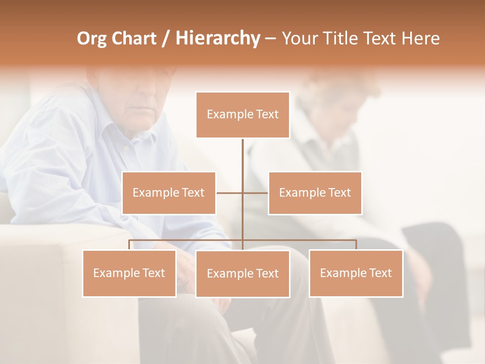 A Man Sitting On A Couch Next To A Woman PowerPoint Template