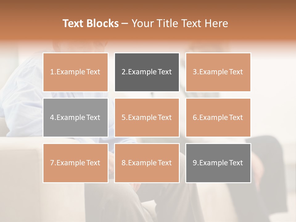 A Man Sitting On A Couch Next To A Woman PowerPoint Template