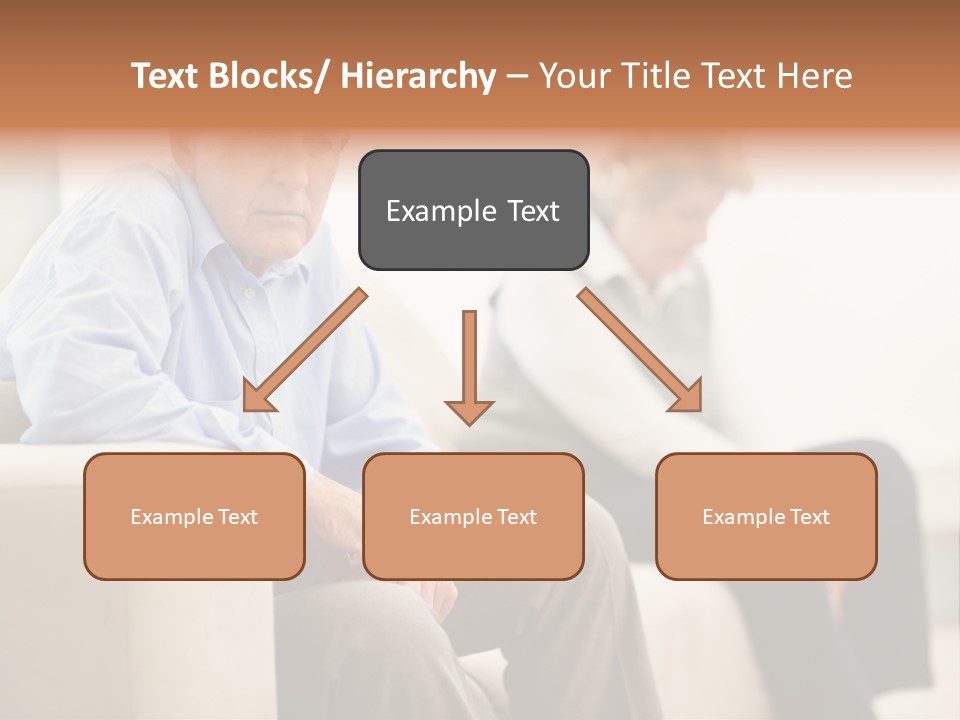 A Man Sitting On A Couch Next To A Woman PowerPoint Template