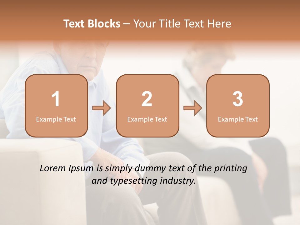 A Man Sitting On A Couch Next To A Woman PowerPoint Template