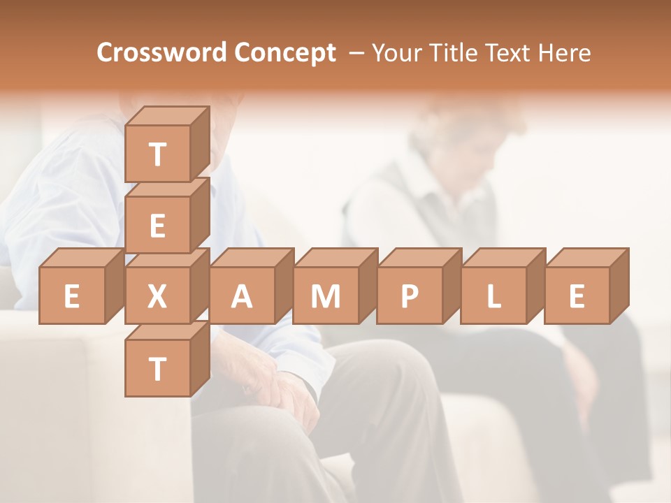 A Man Sitting On A Couch Next To A Woman PowerPoint Template