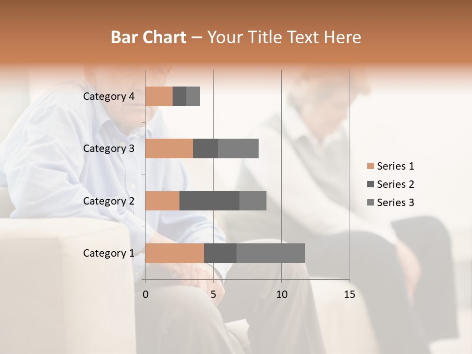 A Man Sitting On A Couch Next To A Woman PowerPoint Template