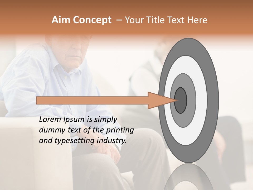 A Man Sitting On A Couch Next To A Woman PowerPoint Template