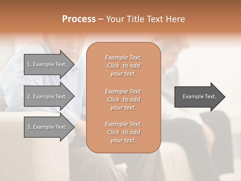 A Man Sitting On A Couch Next To A Woman PowerPoint Template