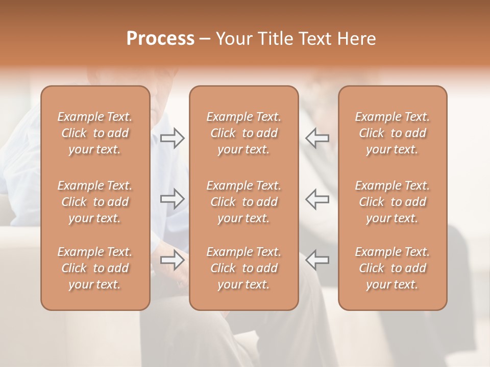 A Man Sitting On A Couch Next To A Woman PowerPoint Template