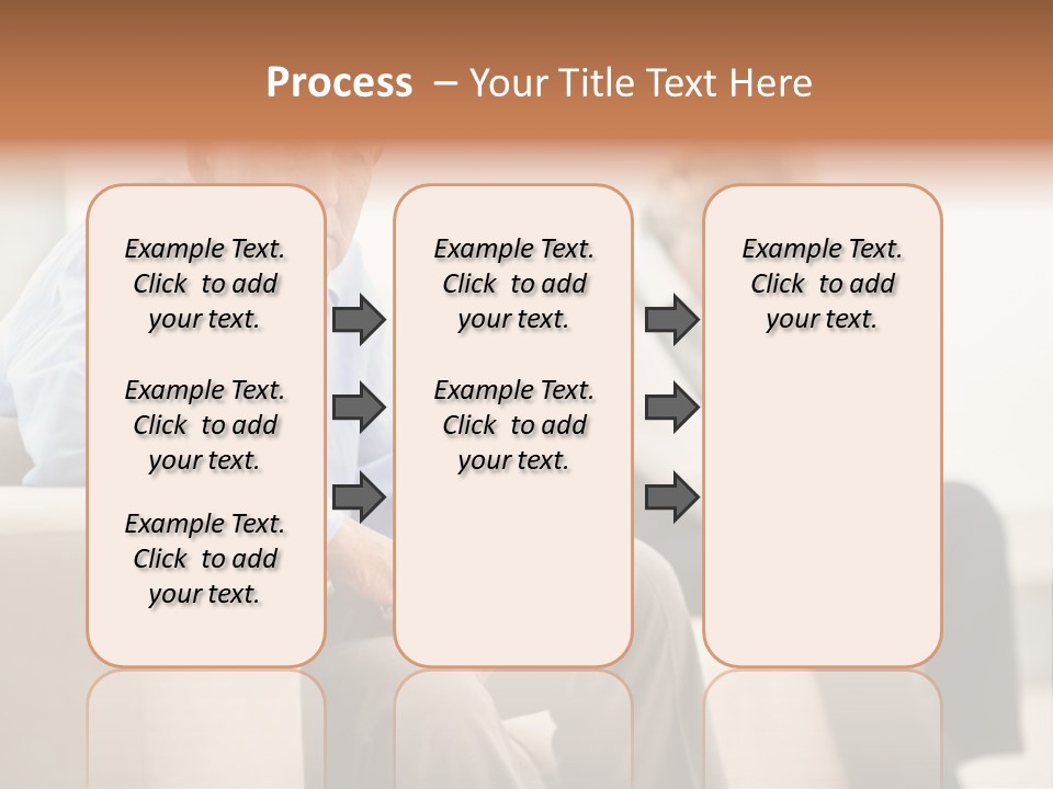 A Man Sitting On A Couch Next To A Woman PowerPoint Template
