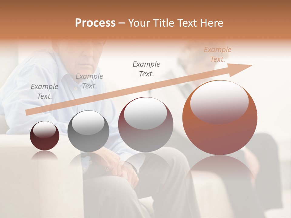 A Man Sitting On A Couch Next To A Woman PowerPoint Template