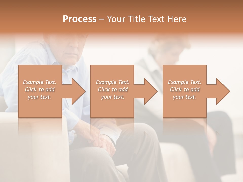 A Man Sitting On A Couch Next To A Woman PowerPoint Template