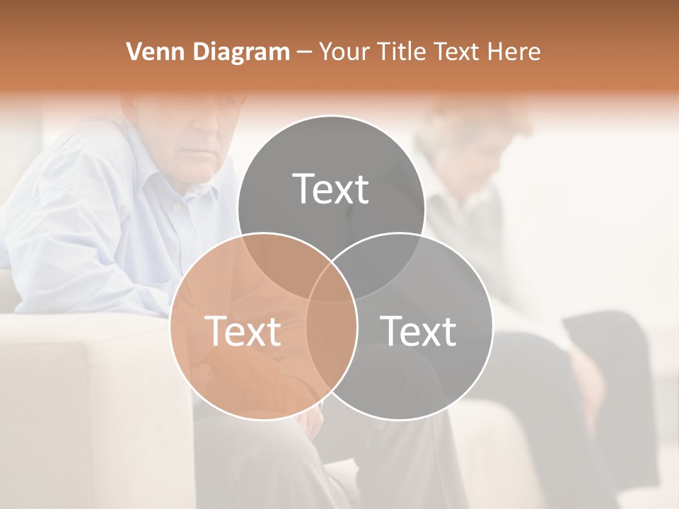 A Man Sitting On A Couch Next To A Woman PowerPoint Template