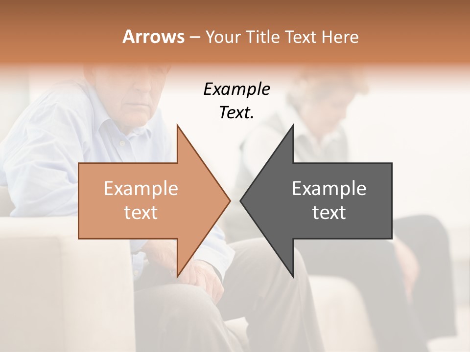 A Man Sitting On A Couch Next To A Woman PowerPoint Template