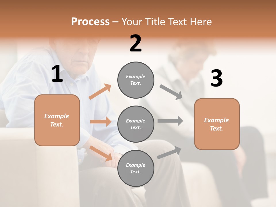 A Man Sitting On A Couch Next To A Woman PowerPoint Template