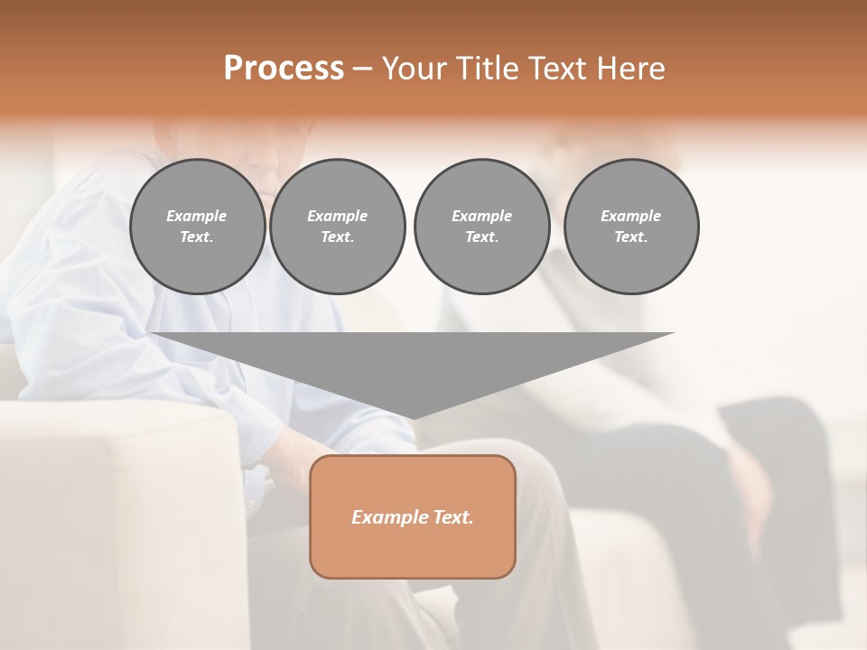 A Man Sitting On A Couch Next To A Woman PowerPoint Template