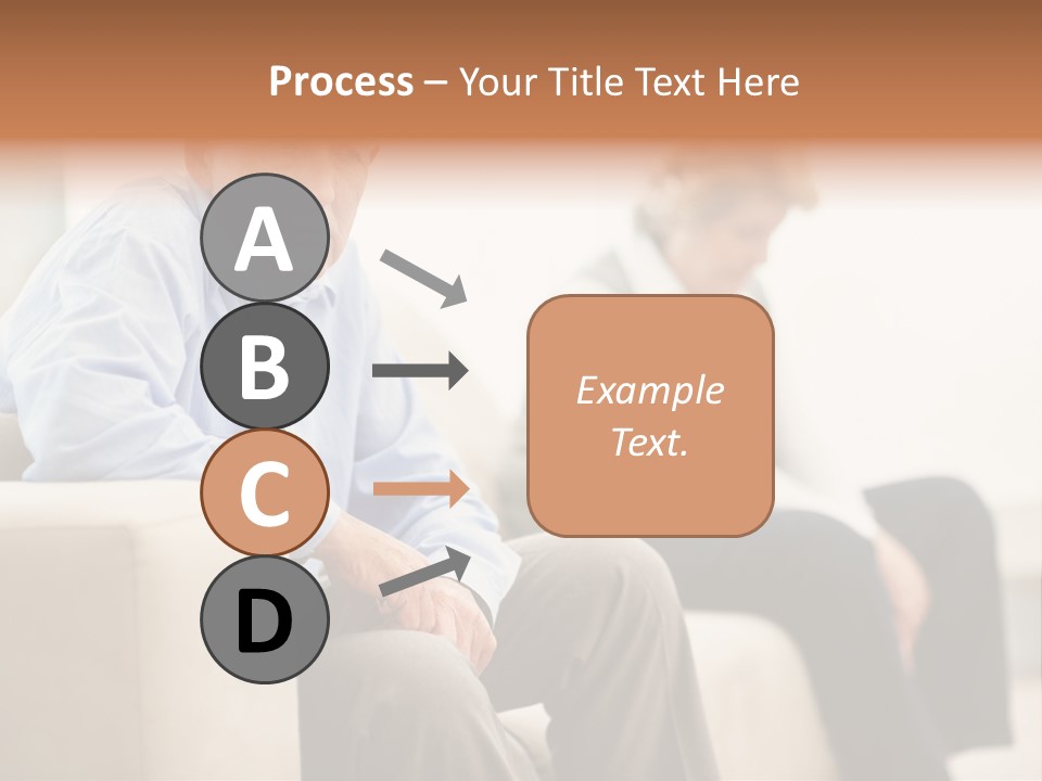 A Man Sitting On A Couch Next To A Woman PowerPoint Template