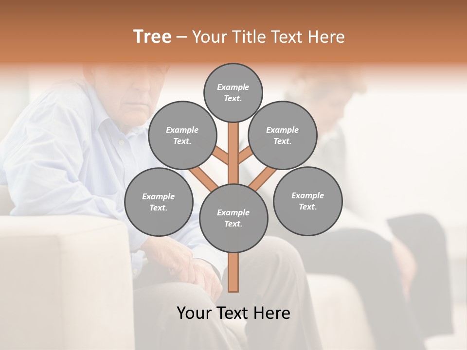 A Man Sitting On A Couch Next To A Woman PowerPoint Template