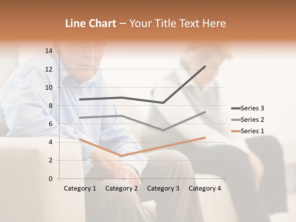 A Man Sitting On A Couch Next To A Woman PowerPoint Template