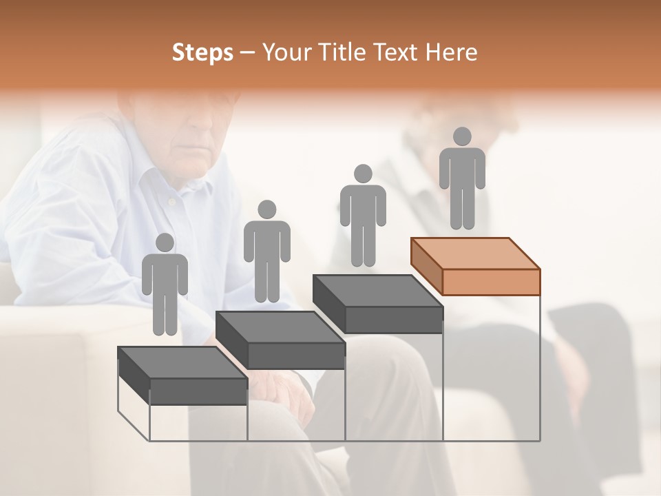 A Man Sitting On A Couch Next To A Woman PowerPoint Template