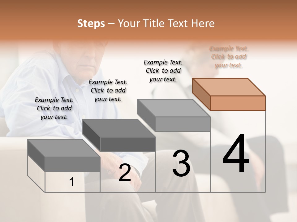 A Man Sitting On A Couch Next To A Woman PowerPoint Template