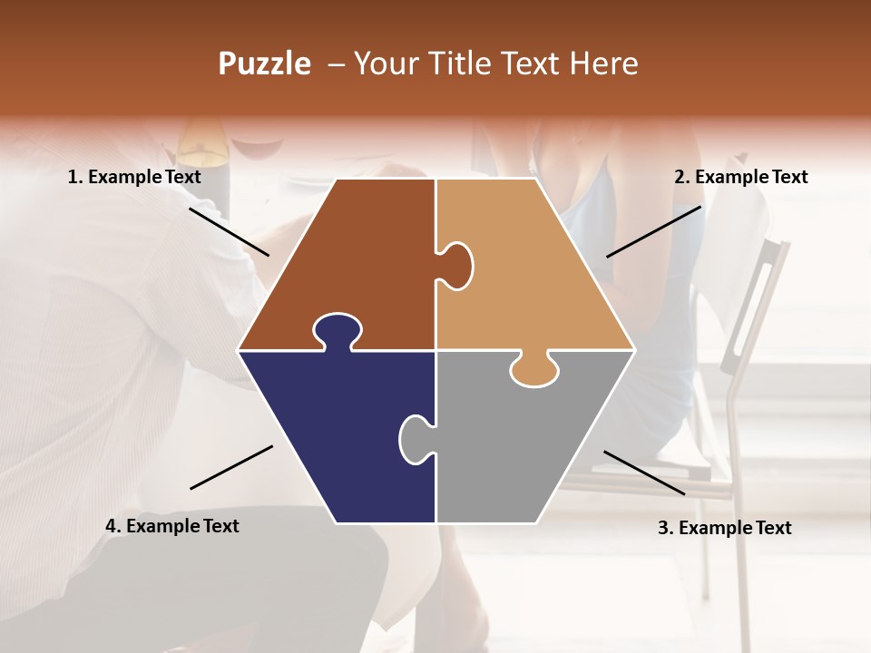 A Man And A Woman Sitting At A Table With A Bottle Of Wine PowerPoint Template