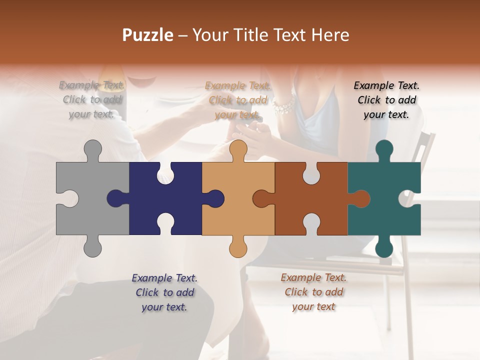 A Man And A Woman Sitting At A Table With A Bottle Of Wine PowerPoint Template