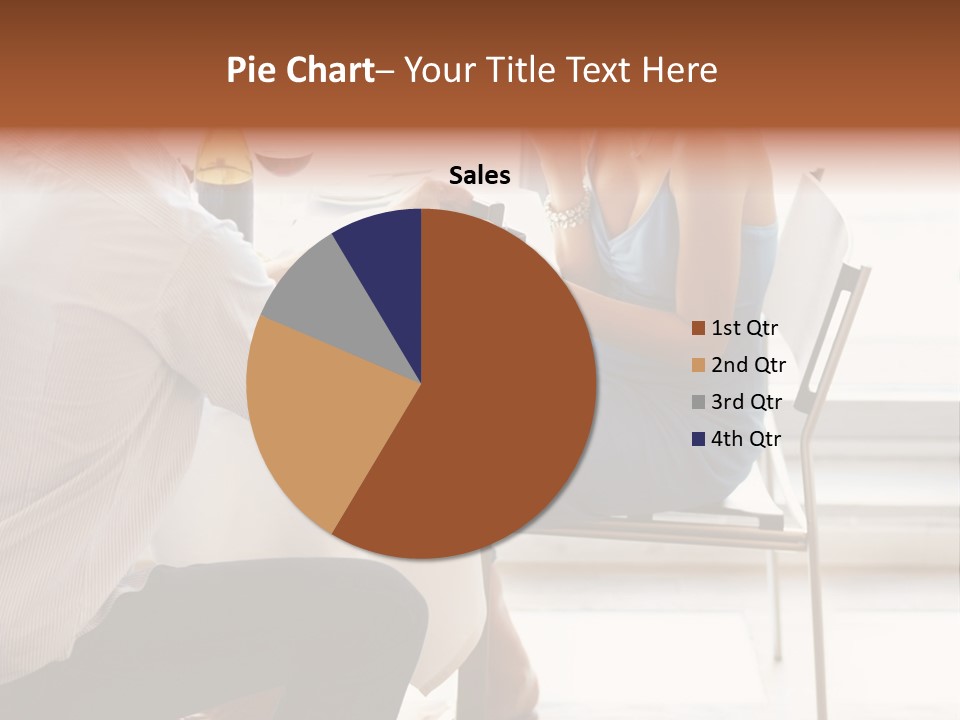A Man And A Woman Sitting At A Table With A Bottle Of Wine PowerPoint Template