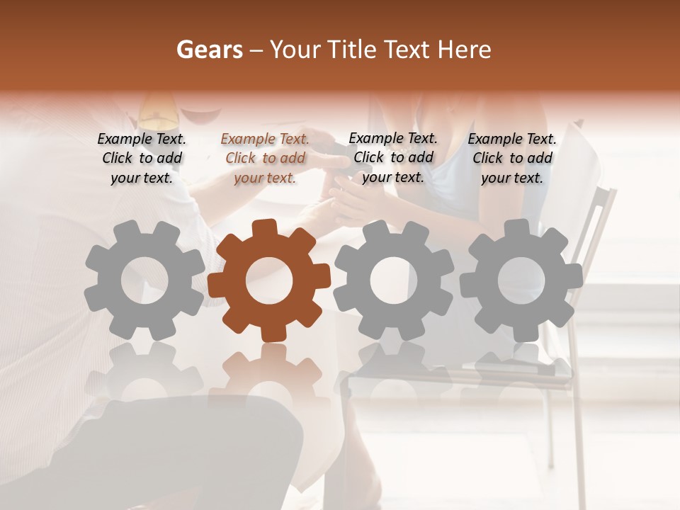 A Man And A Woman Sitting At A Table With A Bottle Of Wine PowerPoint Template