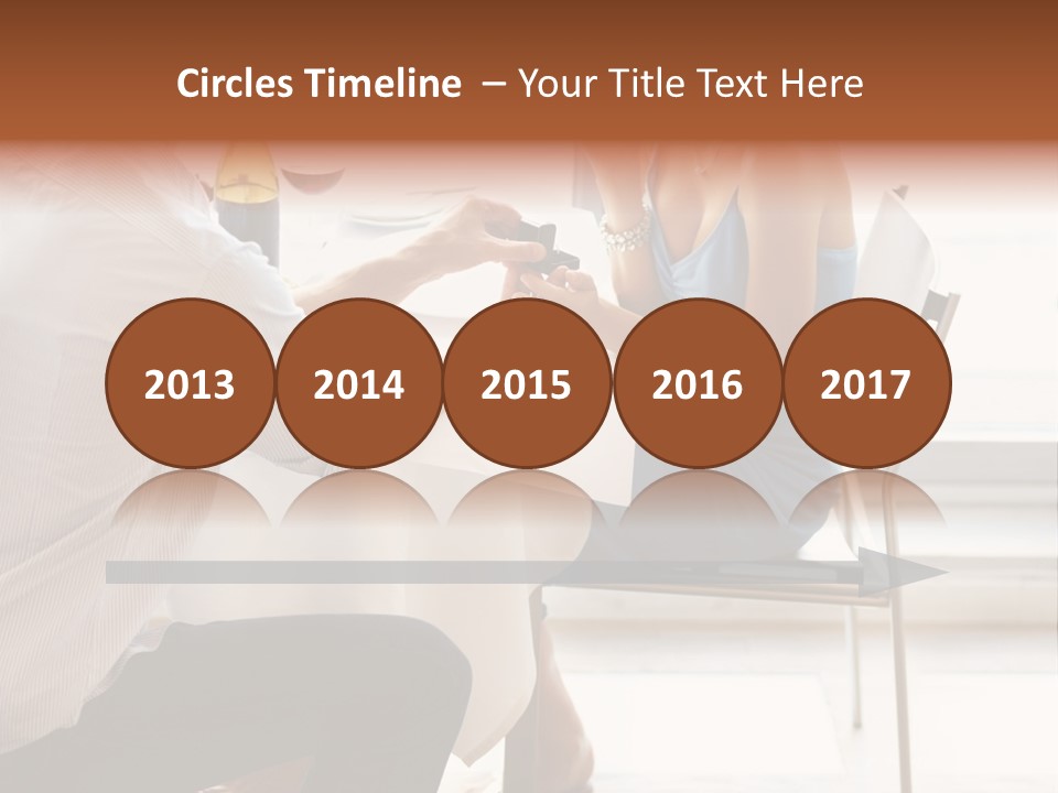 A Man And A Woman Sitting At A Table With A Bottle Of Wine PowerPoint Template