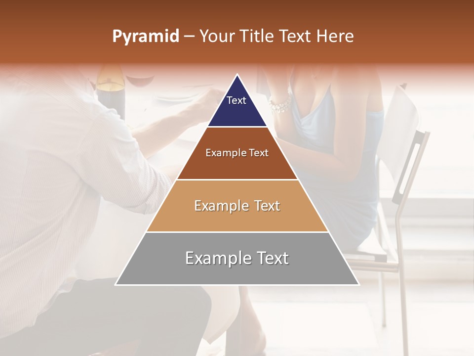 A Man And A Woman Sitting At A Table With A Bottle Of Wine PowerPoint Template