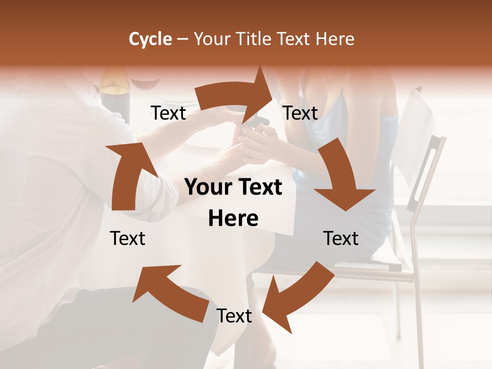 A Man And A Woman Sitting At A Table With A Bottle Of Wine PowerPoint Template