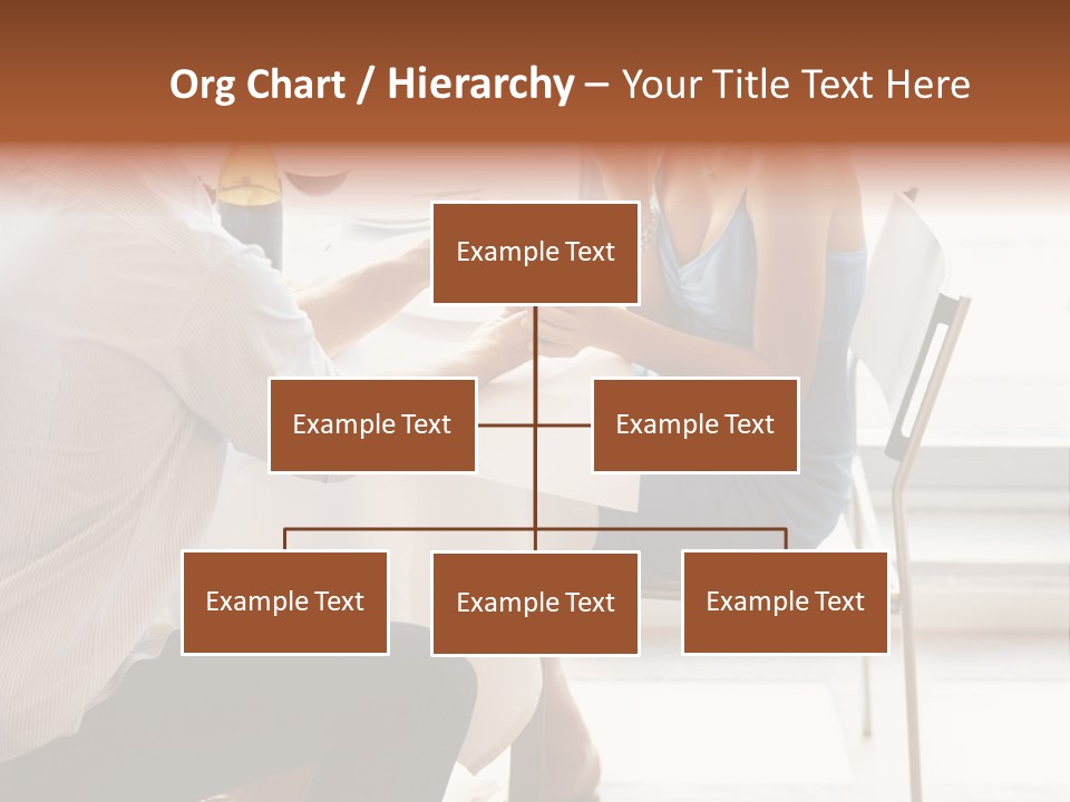 A Man And A Woman Sitting At A Table With A Bottle Of Wine PowerPoint Template