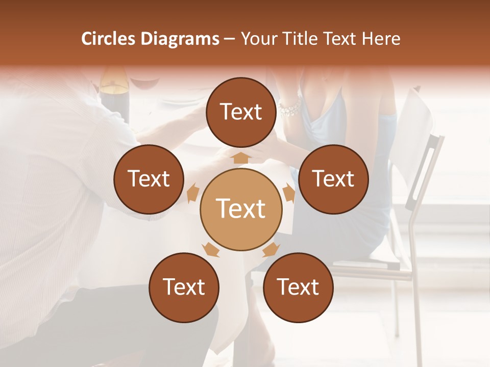 A Man And A Woman Sitting At A Table With A Bottle Of Wine PowerPoint Template