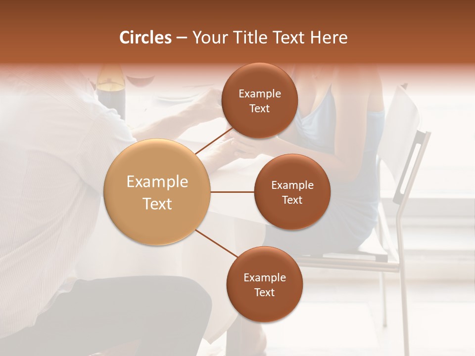 A Man And A Woman Sitting At A Table With A Bottle Of Wine PowerPoint Template