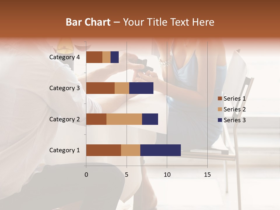 A Man And A Woman Sitting At A Table With A Bottle Of Wine PowerPoint Template