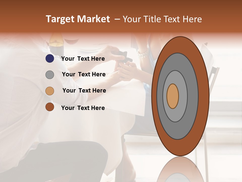 A Man And A Woman Sitting At A Table With A Bottle Of Wine PowerPoint Template