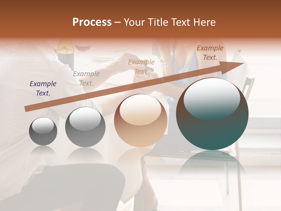 A Man And A Woman Sitting At A Table With A Bottle Of Wine PowerPoint Template