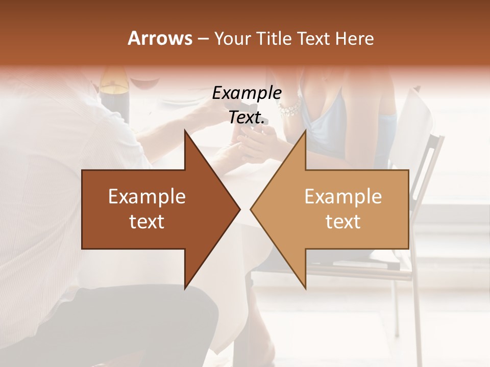 A Man And A Woman Sitting At A Table With A Bottle Of Wine PowerPoint Template